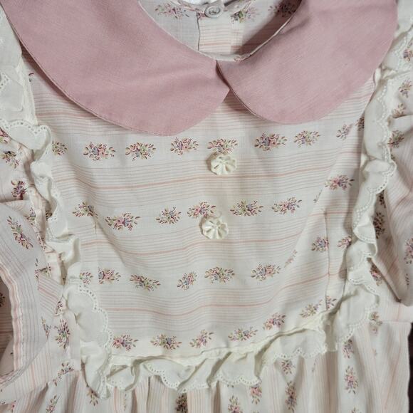 Vintage Handmade Pinafore Ruffle Dress - Picture 3 of 3